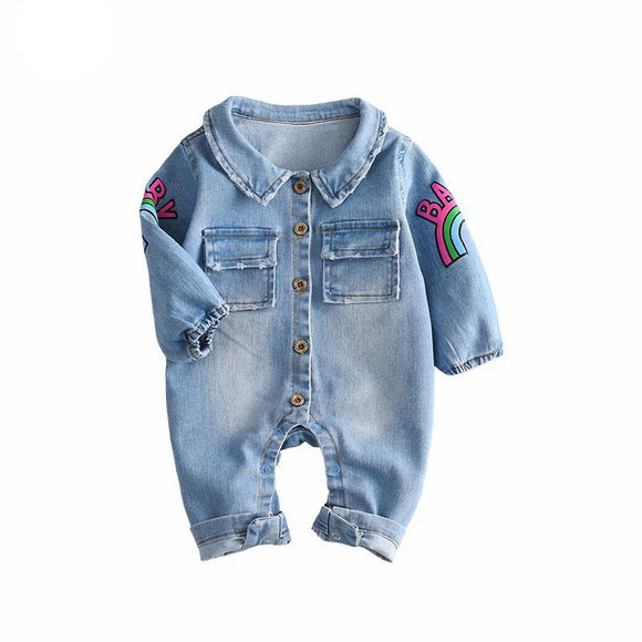 Baby Blue Infant Jumpsuit