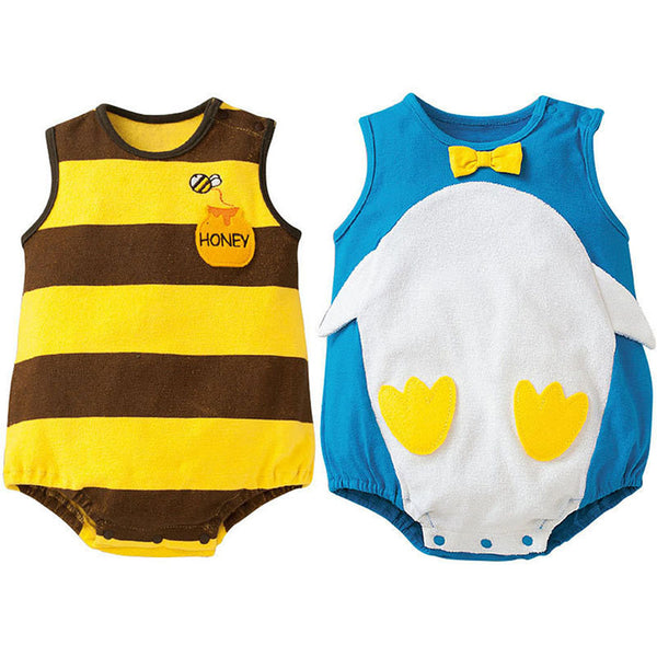 Animated Sleeveless Infant Onesies