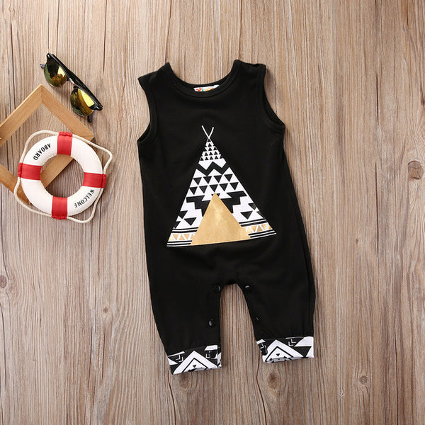 Sleeveless Tent/Fox Romper Jumpsuit