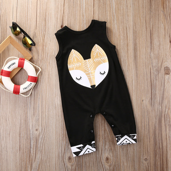 Sleeveless Tent/Fox Romper Jumpsuit